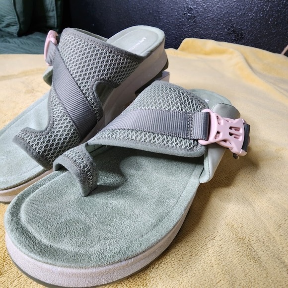Merrell Alpine Cush Wrap Wedge Sandals in Lichen Size 11 - Picture 8 of 9